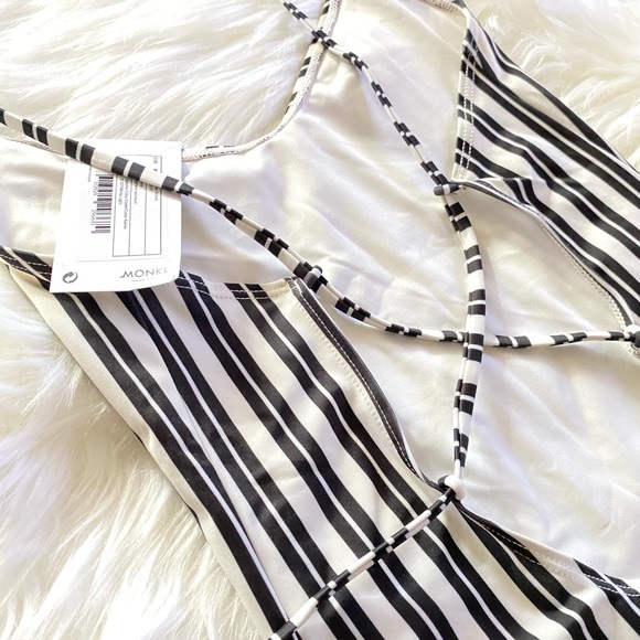 ASOS Stripe One Piece Swimsuit - Picture 8 of 11